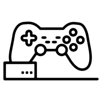 juego controlador icono ilustración para juegos y digital entretenimiento vector