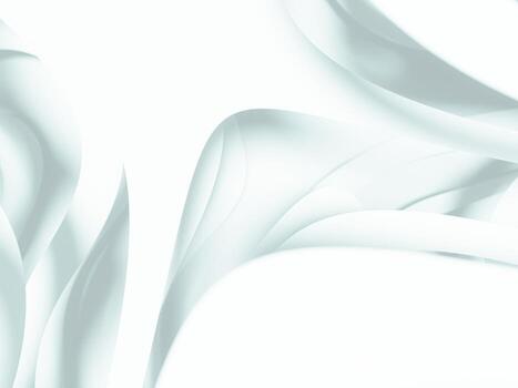 White abstract texture with flowing paper layers, creating soft curves and gentle shadows. photo