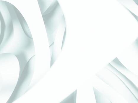 Abstract white paper design with flowing, smooth curves creating depth and dimension. photo