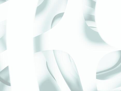 Soft, abstract white paper design with layers forming smooth, curved shapes and shadows. photo
