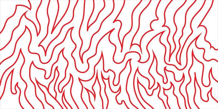 Abstract Flame Pattern Design Seamless Red Lines for Backgrounds, Fabric, and Decorative Purposes vector