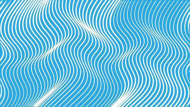 resumen azul ola modelo con blanco curvo líneas para dinámica visual resumen Arte vector