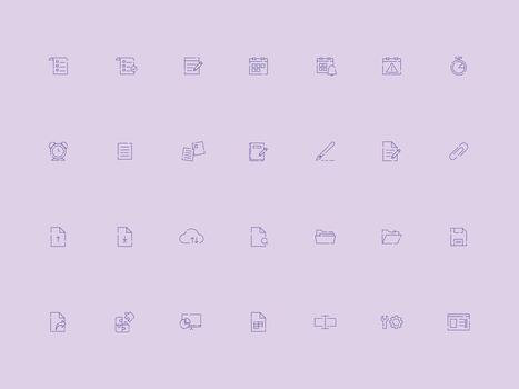 desconectado ui ux productividad y herramientas íconos colección vector