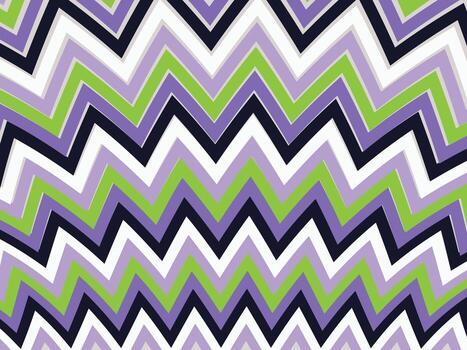 Modern style of geometric colorful zigzag, Bold Fabric background vector