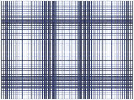 Blue and white plaid pattern featuring intersecting lines in a classic check design. vector