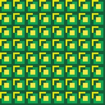 Green and yellow square pattern background, abstract geometric design yellow and green print vector
