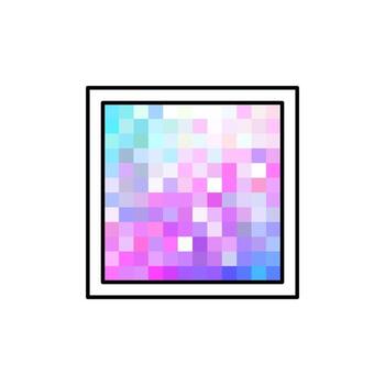 Mosaic Canvas Art with Frame vector
