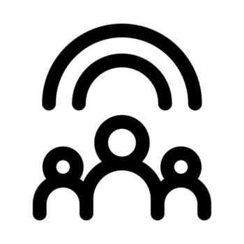 Inclusion modern icon for professional and creative diversity, equality, and social projects vector