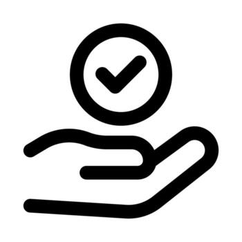 Verified minimal icon for modern and professional authentication and trust design projects vector