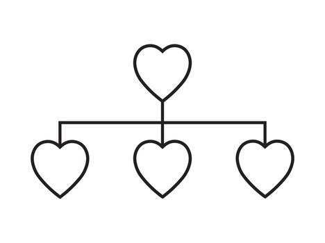 Hand Drawn Business Hierarchy Chart Infographic Line vector