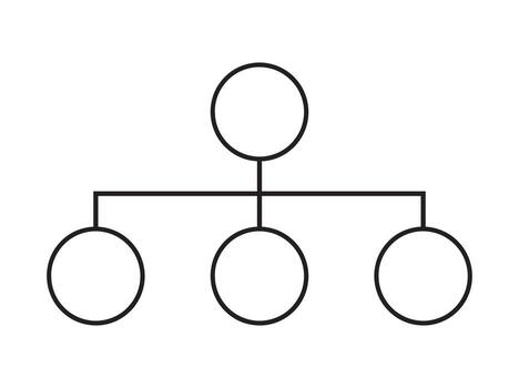 Hand Drawn social hierarchy chart line vector