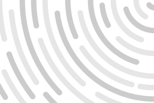 Abstract fingerprint pattern in light gray tones on white paper vector