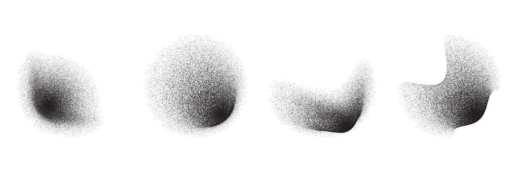 Abstract Shapes with Grainy Texture vector