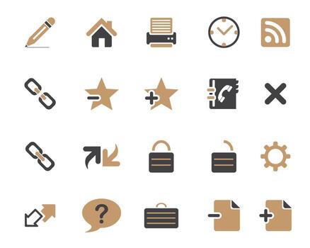 Various design icons for web and apps vector