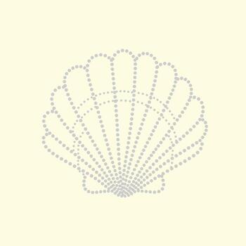Elegant Shell with Radiating Lines and Curved Edges, Minimalist Design Emphasizing Natural Ocean Motifs vector