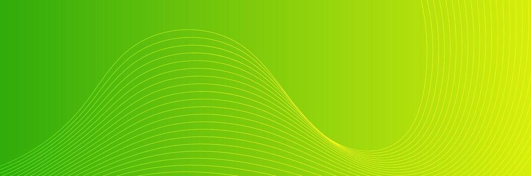Green Wavy Line Gradient Abstract Modern Background vector