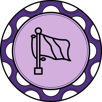 Flag Trinidad And Tobago Innovative Flat Design Object vector