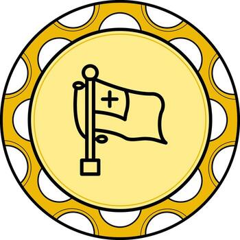 Flag Tonga Unique Digital Design Object vector