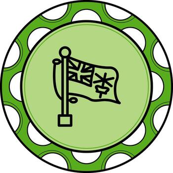 Flag British Indian Ocean Territory Modern UI Graphic Feature vector