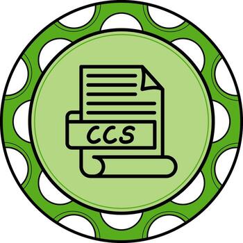 CCS Minimal Flat Art Feature vector