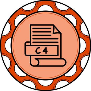 C4 Custom Flat Graphic Layout vector