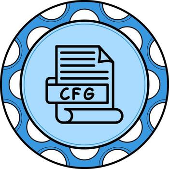 cfg distinto marca Arte elemento vector