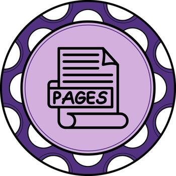 PAGES Innovative Branding Graphic Object vector