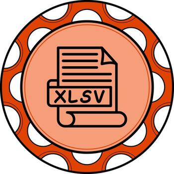 xlsv equilibrado marca gráfico diseño vector