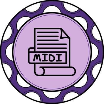 MIDI Custom UI Art Layout vector