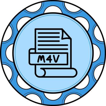 M4V Dynamic Web Graphic Object vector