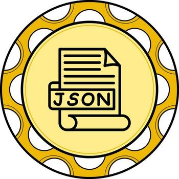 JSON High Quality Flat Object vector