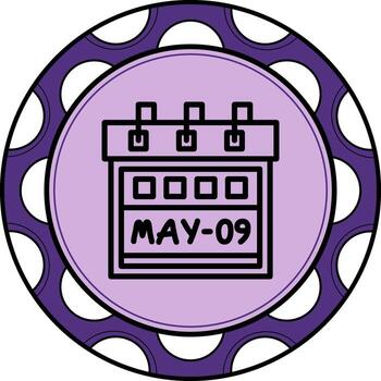 noveno mayo dinámica creativo diseño característica vector