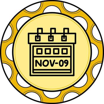 Ninth November Dynamic Web Graphic Object vector
