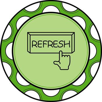 actualizar dedo grifo botón prima web diseño característica vector