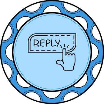 respuesta dedo grifo botón sofisticado creativo Arte objeto vector