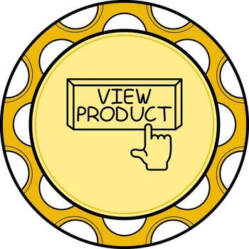 ver producto dedo grifo botón sofisticado creativo Arte objeto vector