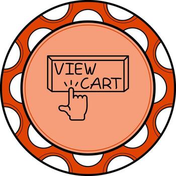 ver carro dedo grifo botón mínimo plano Arte característica vector