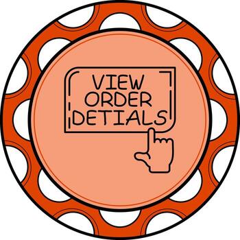 ver orden detalles dedo grifo botón mínimo creativo Arte objeto vector