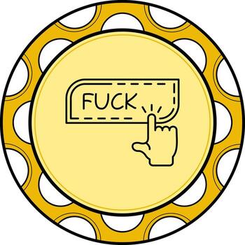 Finger Tap Button Unique Design Element vector