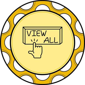 ver todas dedo grifo botón profesional marca Arte elemento vector