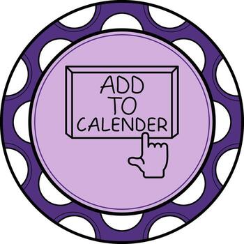 añadir a calendario dedo grifo botón mínimo digital gráfico símbolo vector