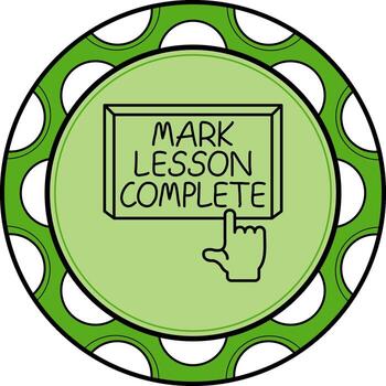 marca lección completar dedo grifo botón mínimo creativo Arte objeto vector