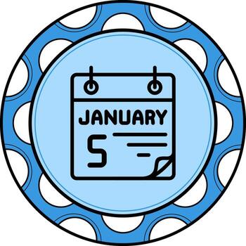 5 January Unique Web Design Object vector