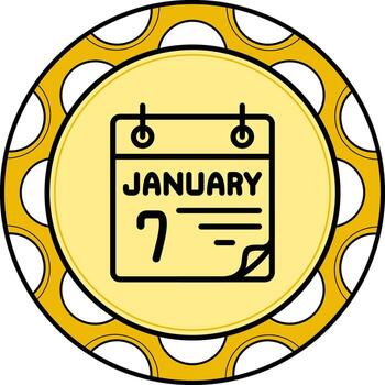 7 January Stylish UI Design Layout vector