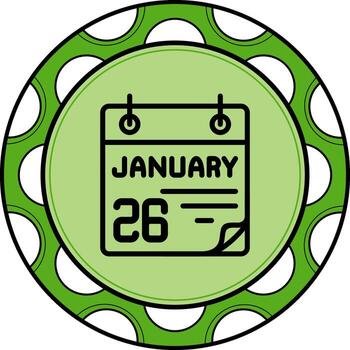 26 January Custom UI Art Layout vector