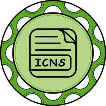 ICNS File Balanced Branding Graphic Layout vector