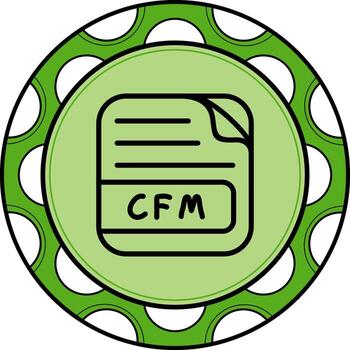 CFM File Premium Web Design Feature vector