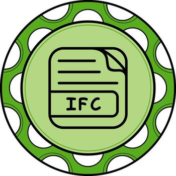 IFC File Refined Creative Object vector