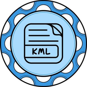 KML File Refined UI Graphic Symbol vector