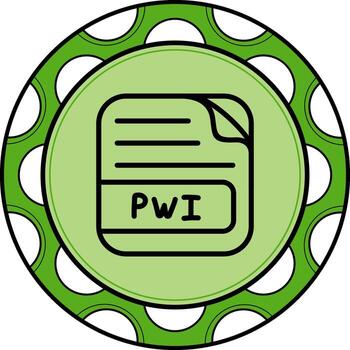 PWI File Clean Design Object vector